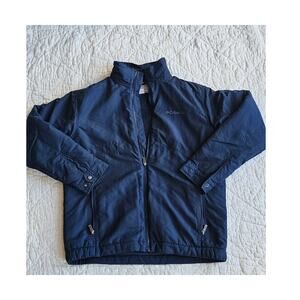 Columbia Full Zip Northern‎ Bound Insulated Jacket Men Size L Blue Fleece Lined